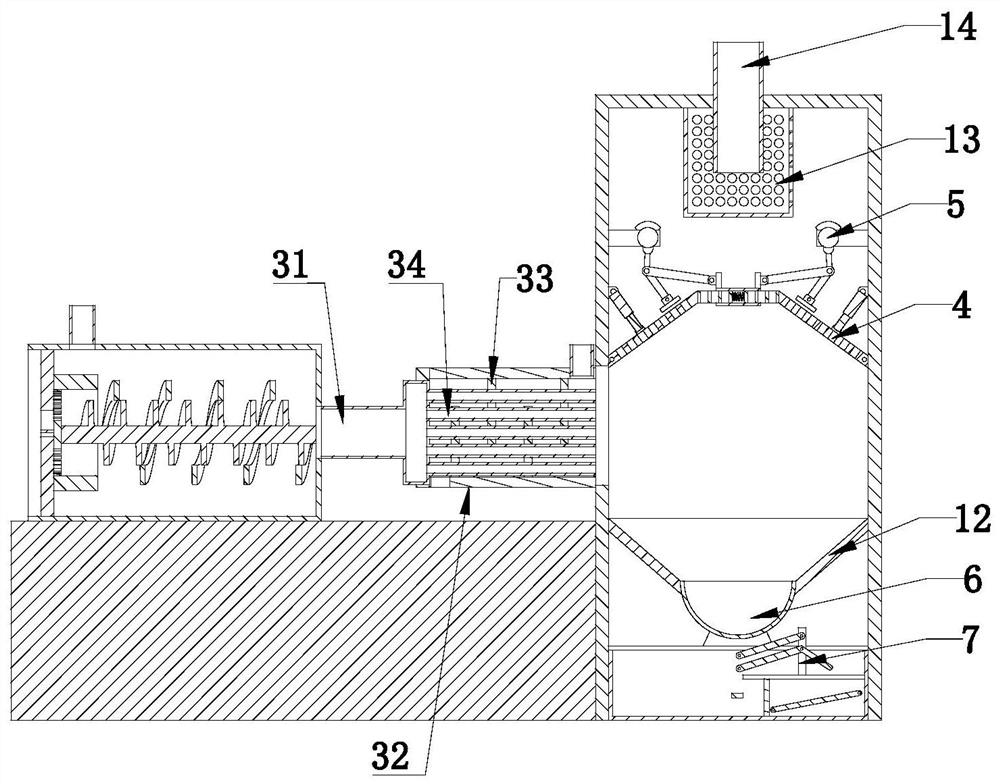 Dust removal system for high-temperature flue gas generated during incineration of high-salt-content organic waste liquid and dust removal process of dust removal system