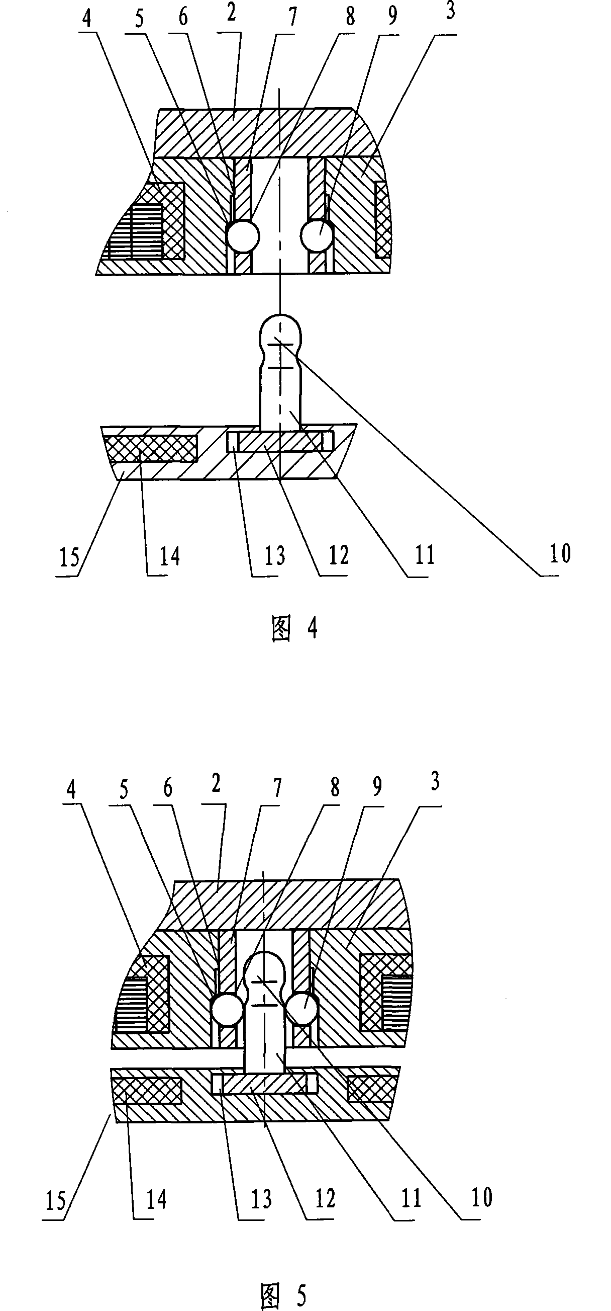 Door lock jointing construction