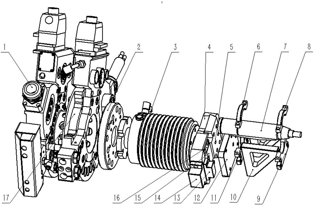 Polishing device for robot-terminal flexible motorized spindle