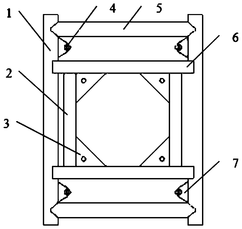 Square sleeve structure module of stage frame