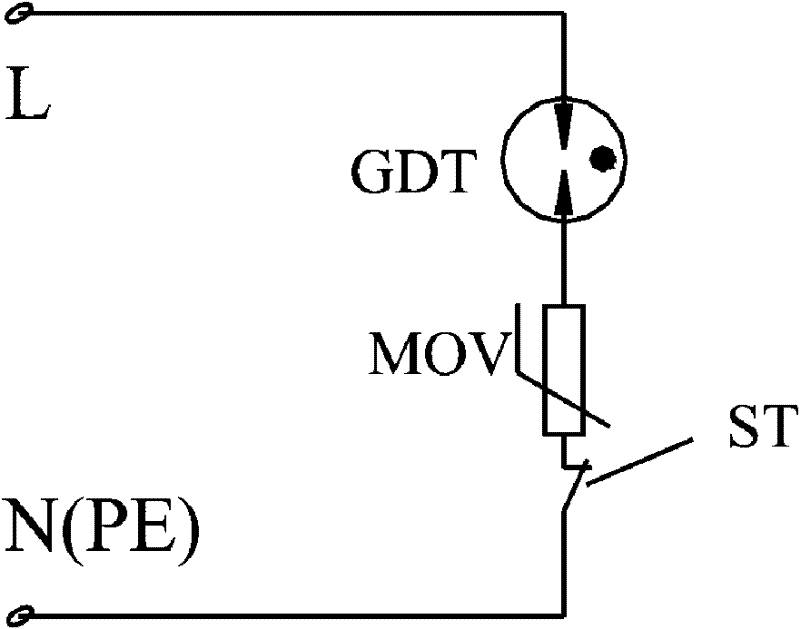 Multi-gap metal gas discharge tube power supply over-voltage protection module