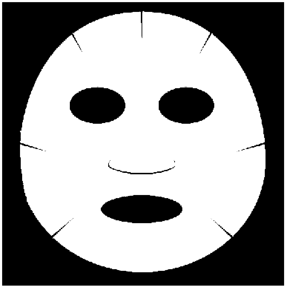 Bacterial cellulose facial mask with gradient structure and preparation method of facial mask