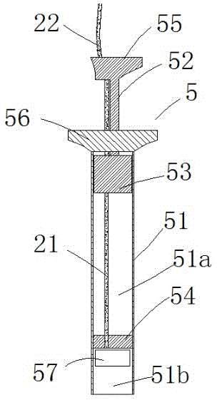 Detection device and detection method for slidably in-situ measuring dissolved oxygen of muddy water interface