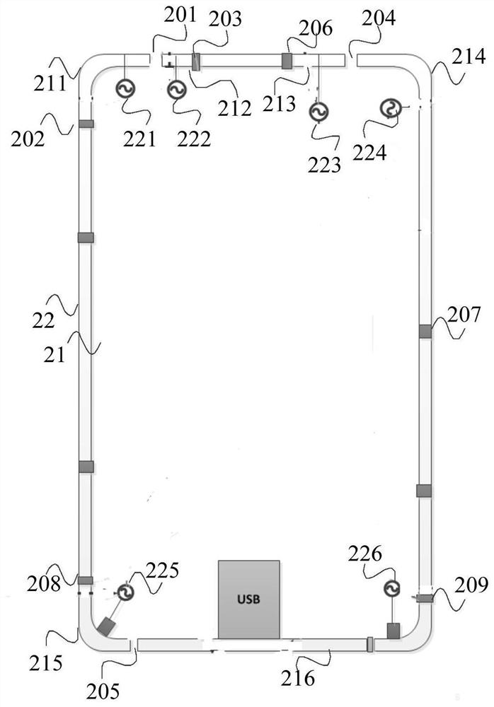 End device with wifi MIMO antenna