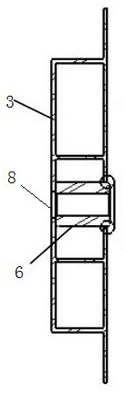 Aluminum profile middle floor beam structure