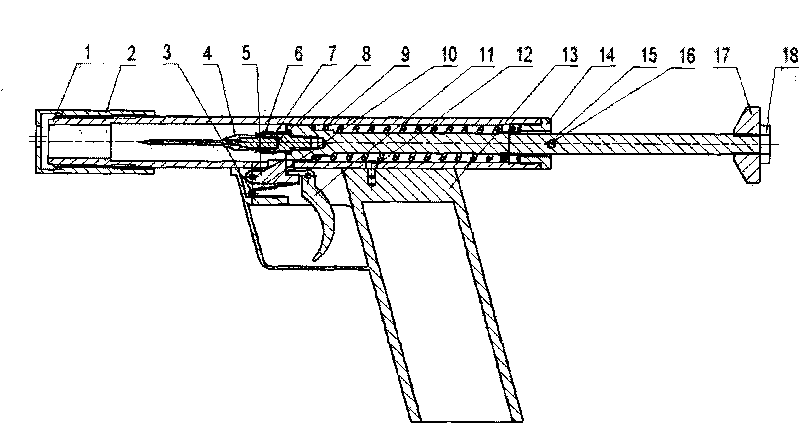 Marrow liquid-injecting gun