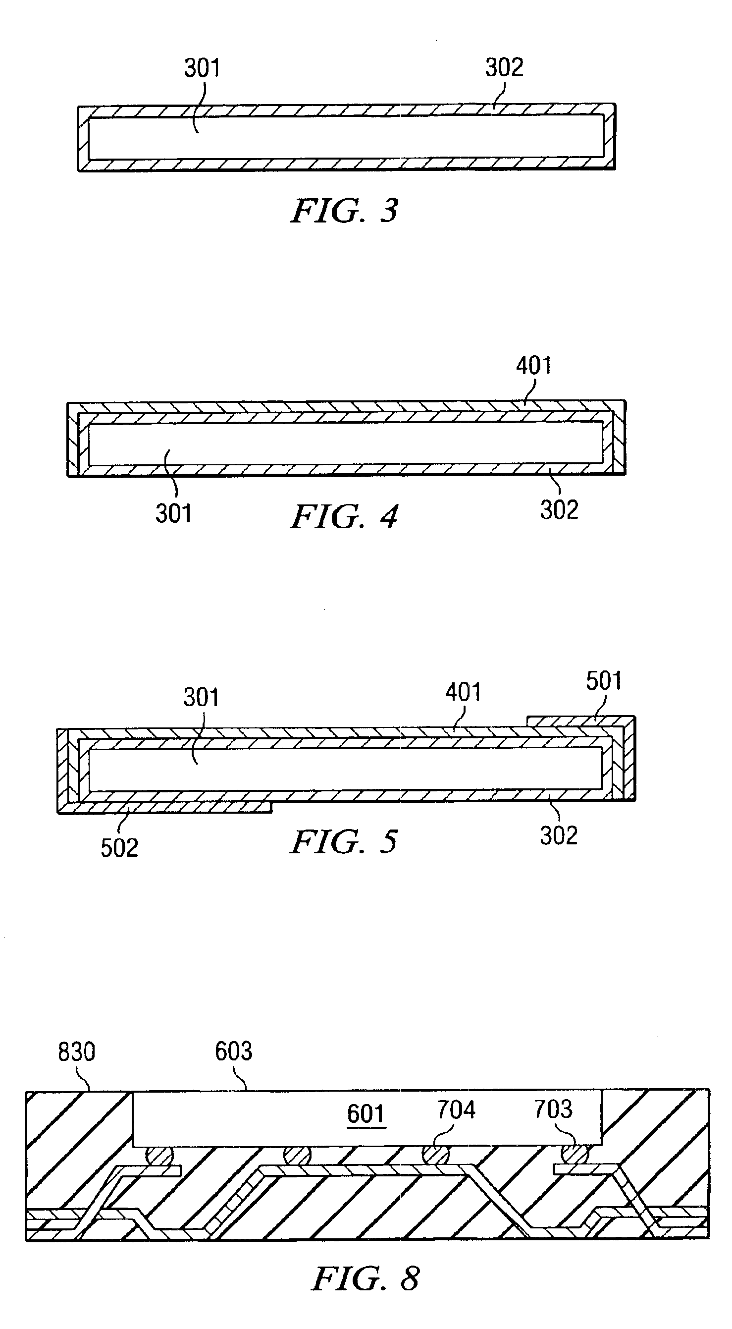 Three-level leadframe for no-lead packages