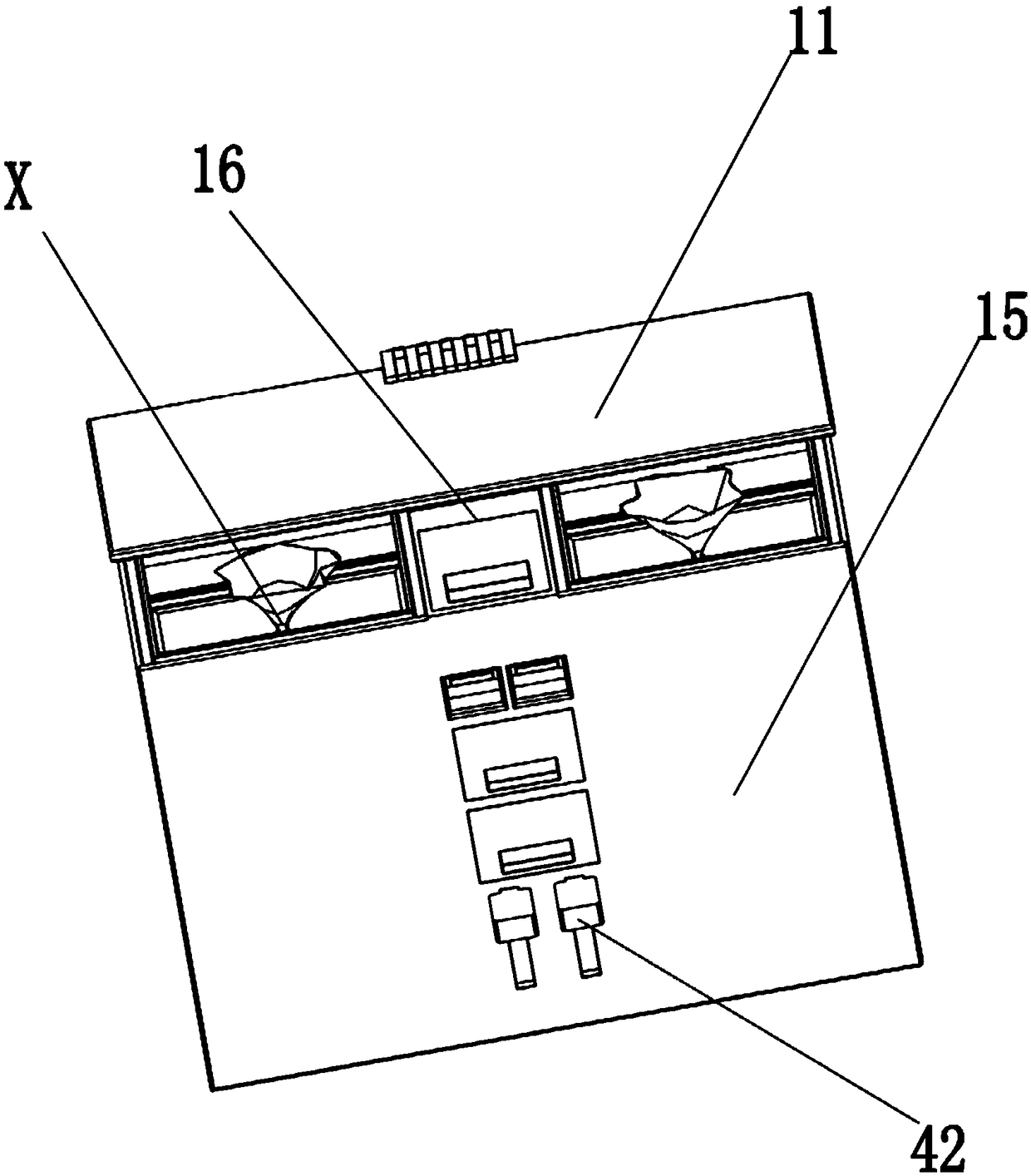 Mechanical tying garbage can