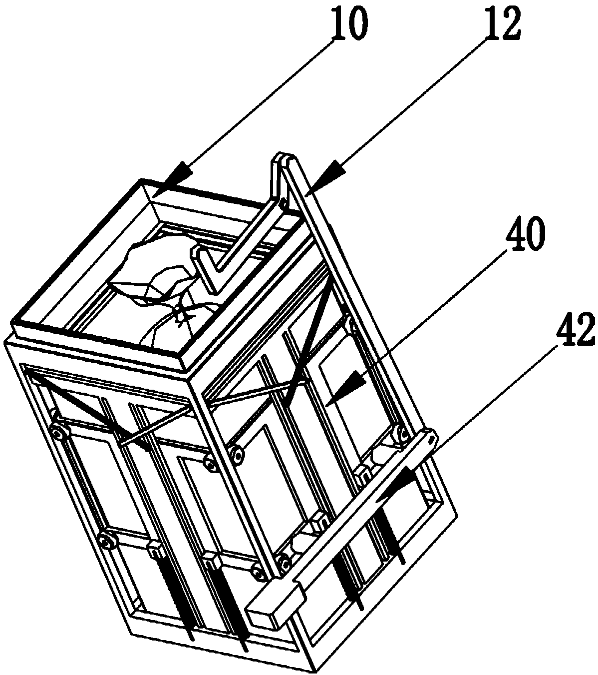 Mechanical tying garbage can