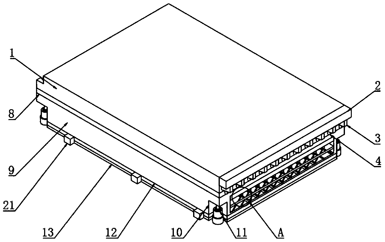 Damping and hit-resistant sports floor