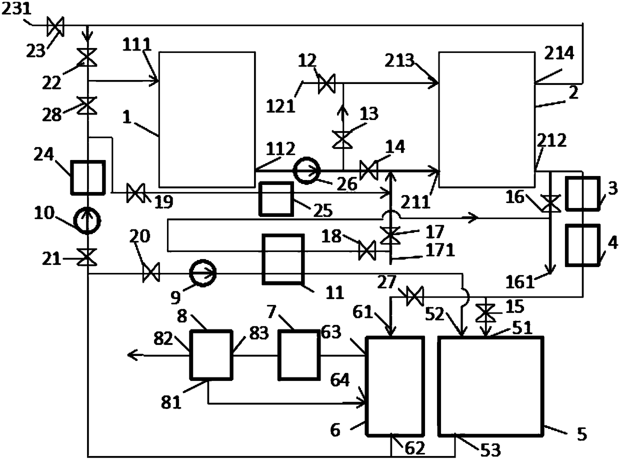 Ice-storage-type heat-source tower heat pump system device and methods