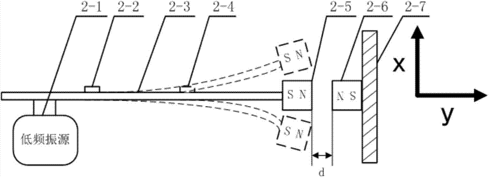 Structural microcrack vibration sound modulation detection system and structural microcrack vibration sound modulation detection method based on nonlinear vibrator