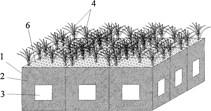 Ecologically adjustable fish reef ecological floating bed device