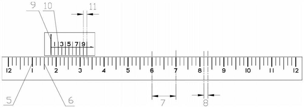 Linear time indicating device