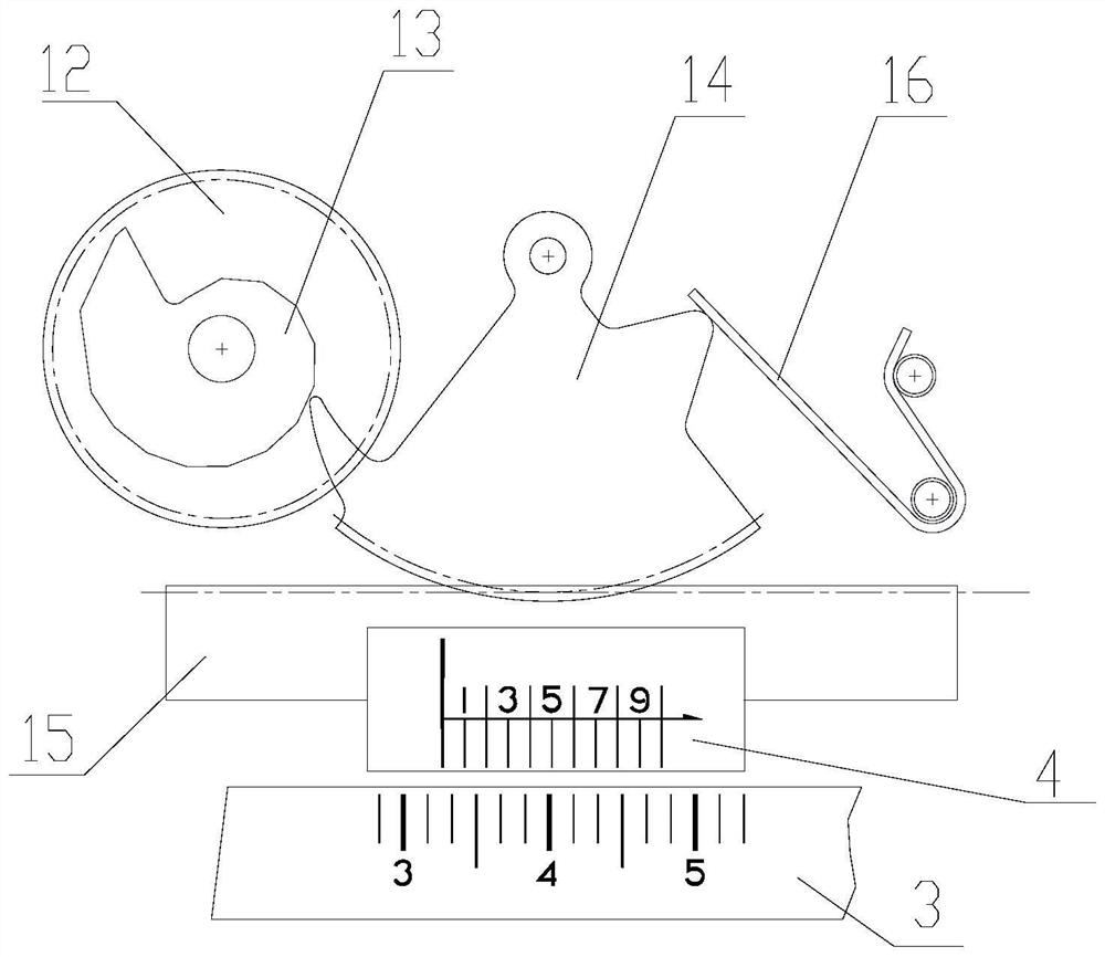 Linear time indicating device