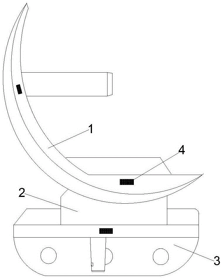 Single-condyle artificial knee joint