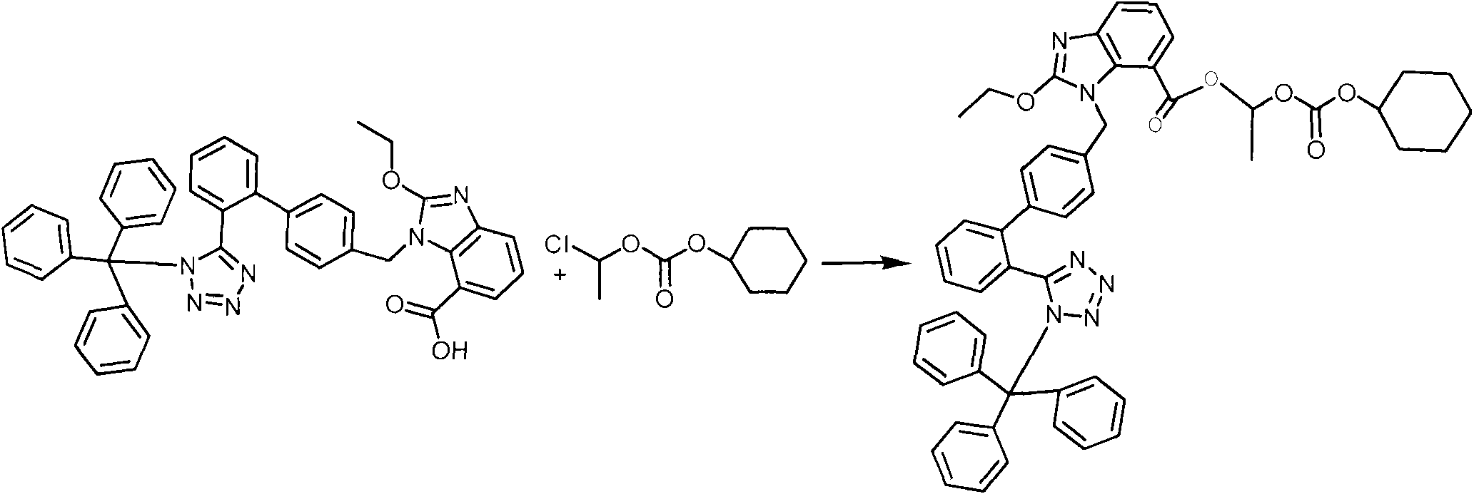 Preparation method of candesartan cilexetil