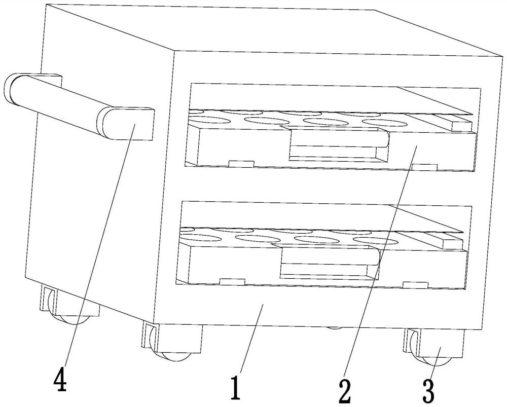 Urine detection transport frame for clinical laboratory