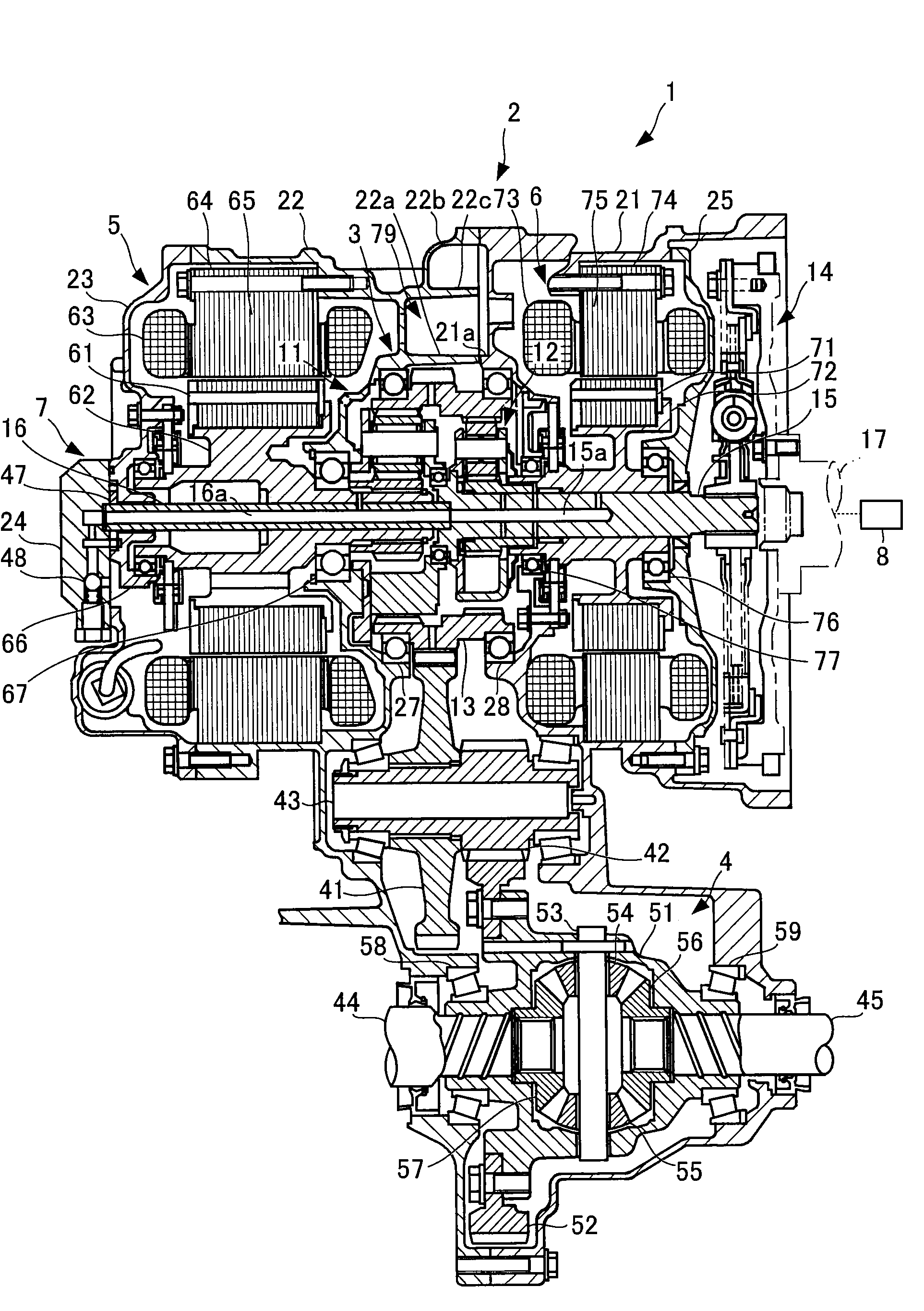 Composite planetary gear apparatus