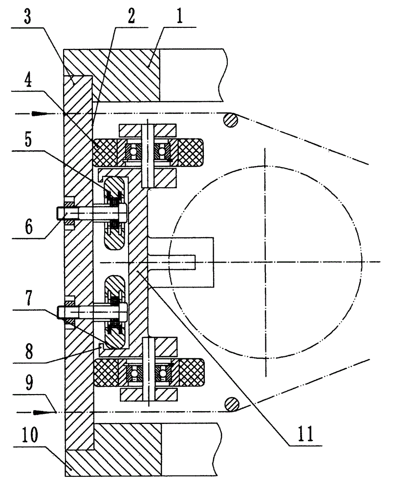 Reed door type shuttle rail pair