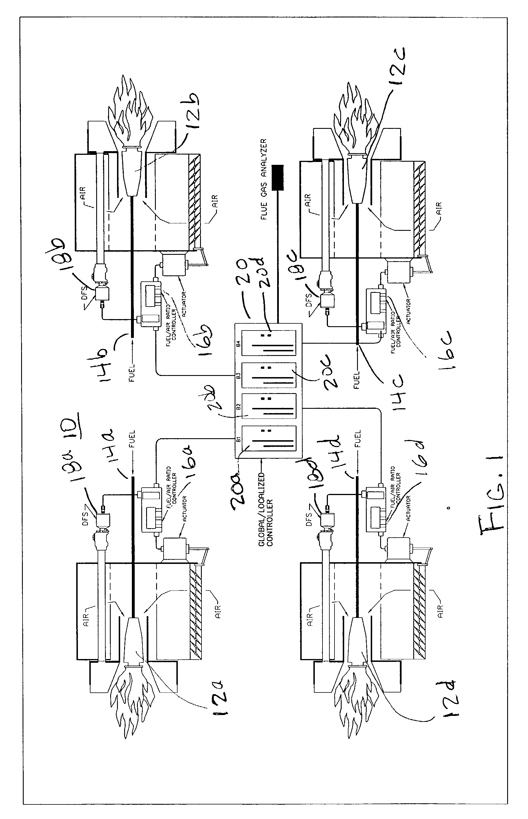 Combustion emission estimation with flame sensing system