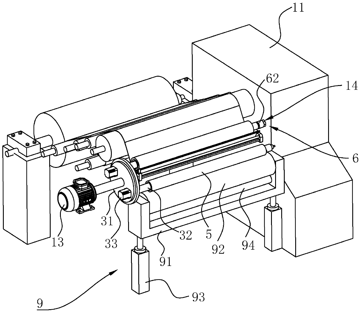 Rewinding machine