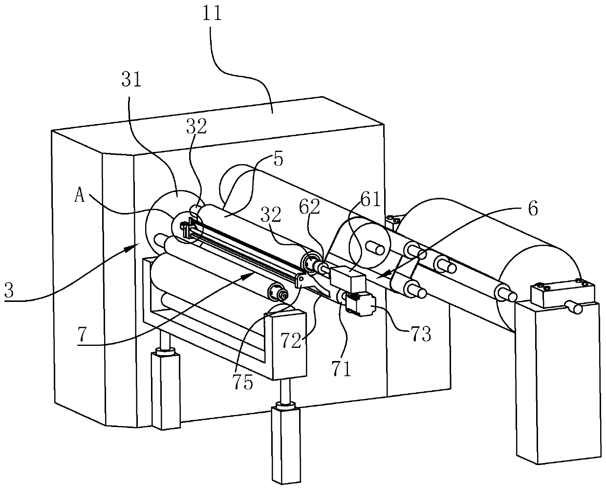 Rewinding machine