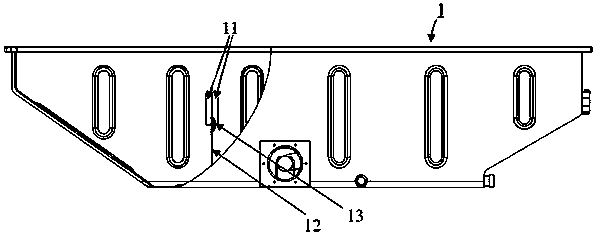 Oil baffle plate installation welding mode oil bottom case assembly