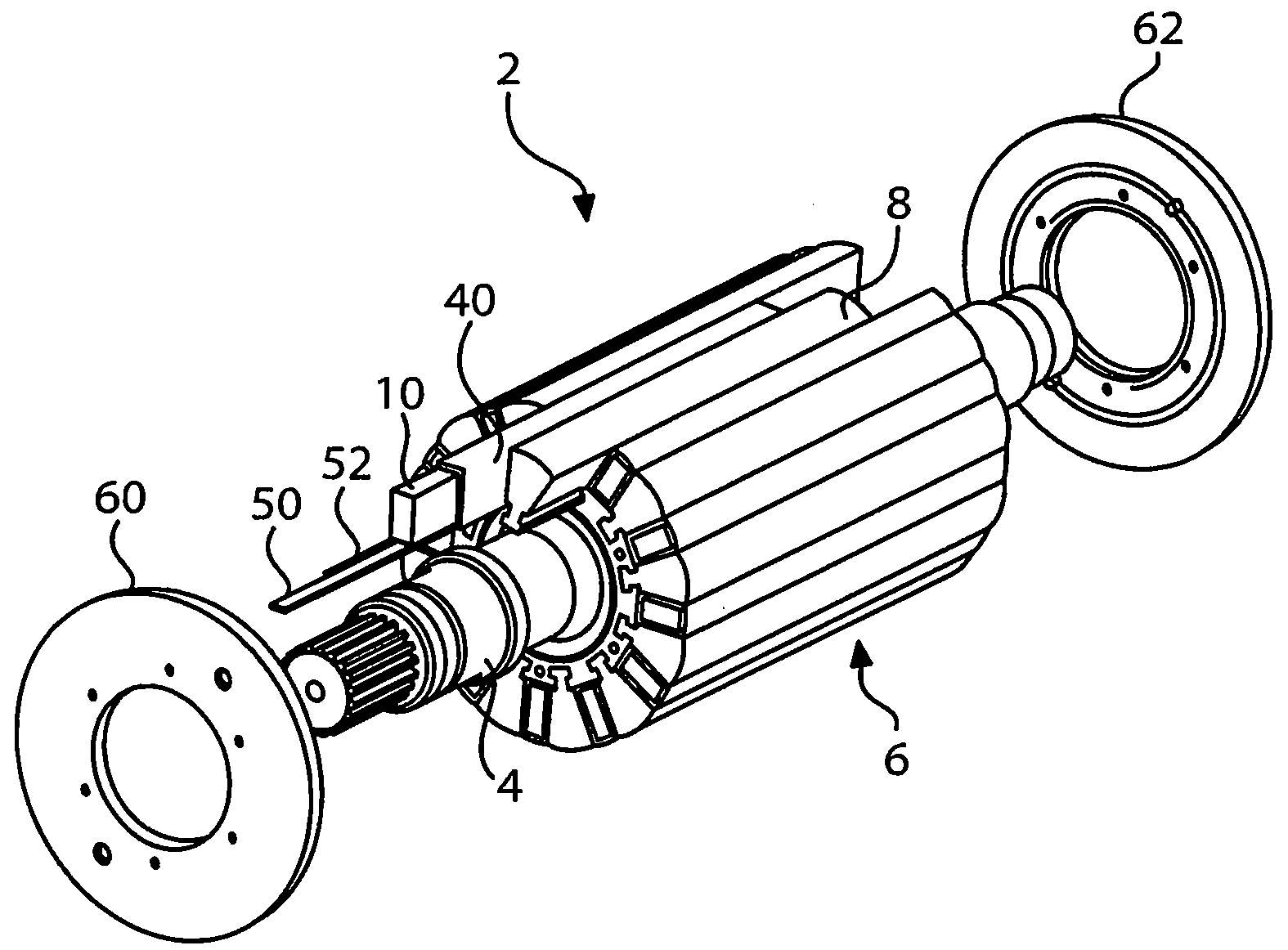 Pole Retention Configuration For Electric Machine Rotors