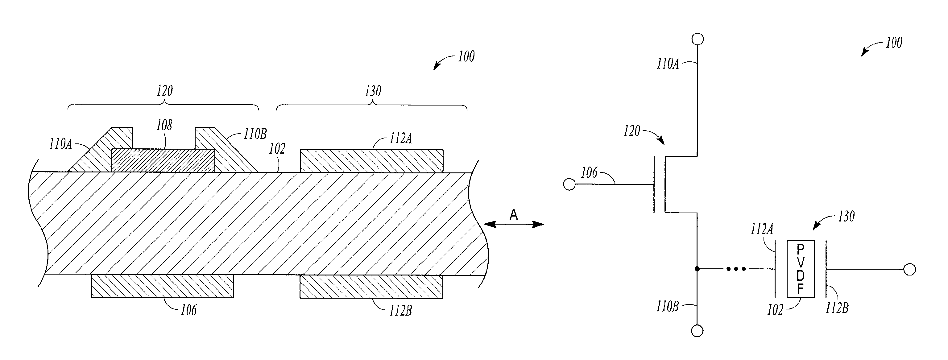 OFET including PVDF-TRFE-CFE dielectric