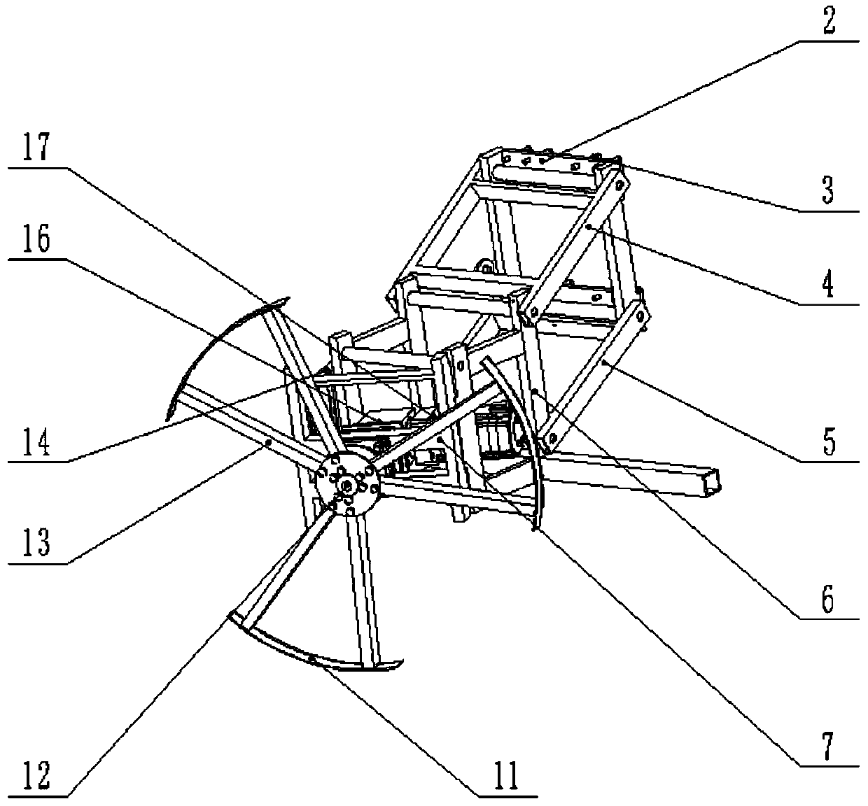 Intelligent cutting disc between-plant weeding device