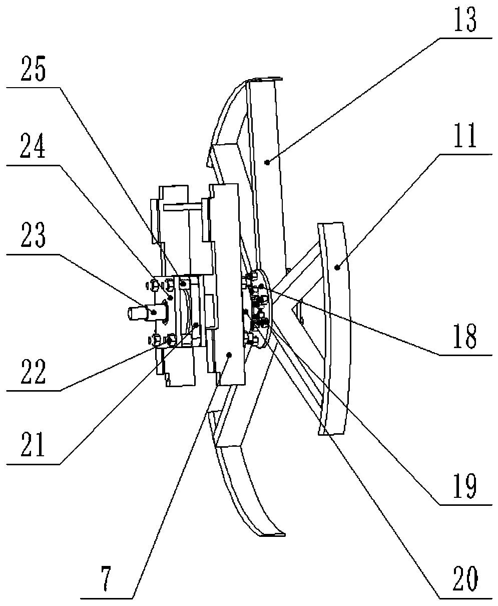 Intelligent cutting disc between-plant weeding device