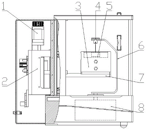 Interface tension and contact angle test device and method based on analytical balance