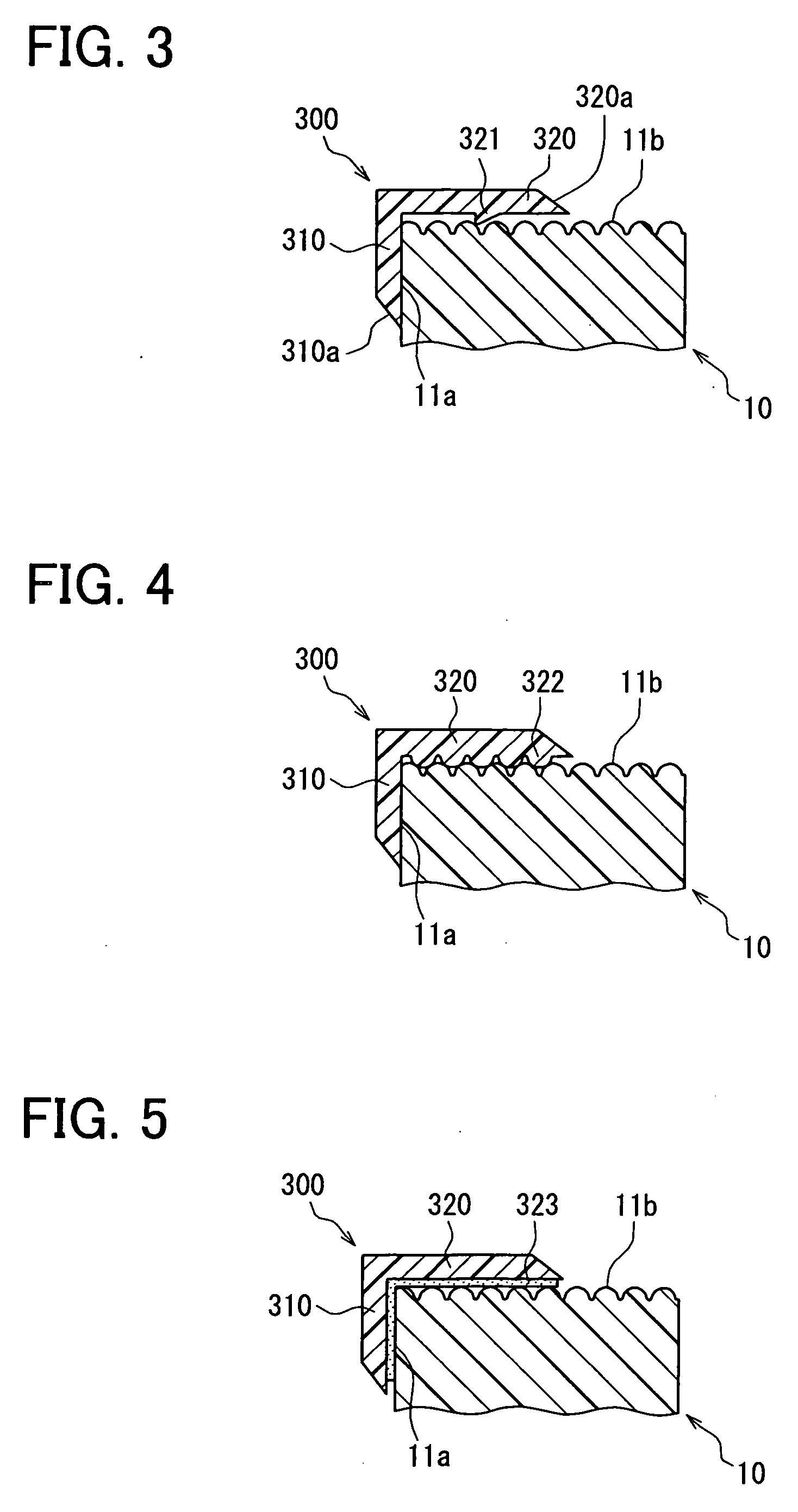 Structure for mounting ultrasonic sensor on mounting member