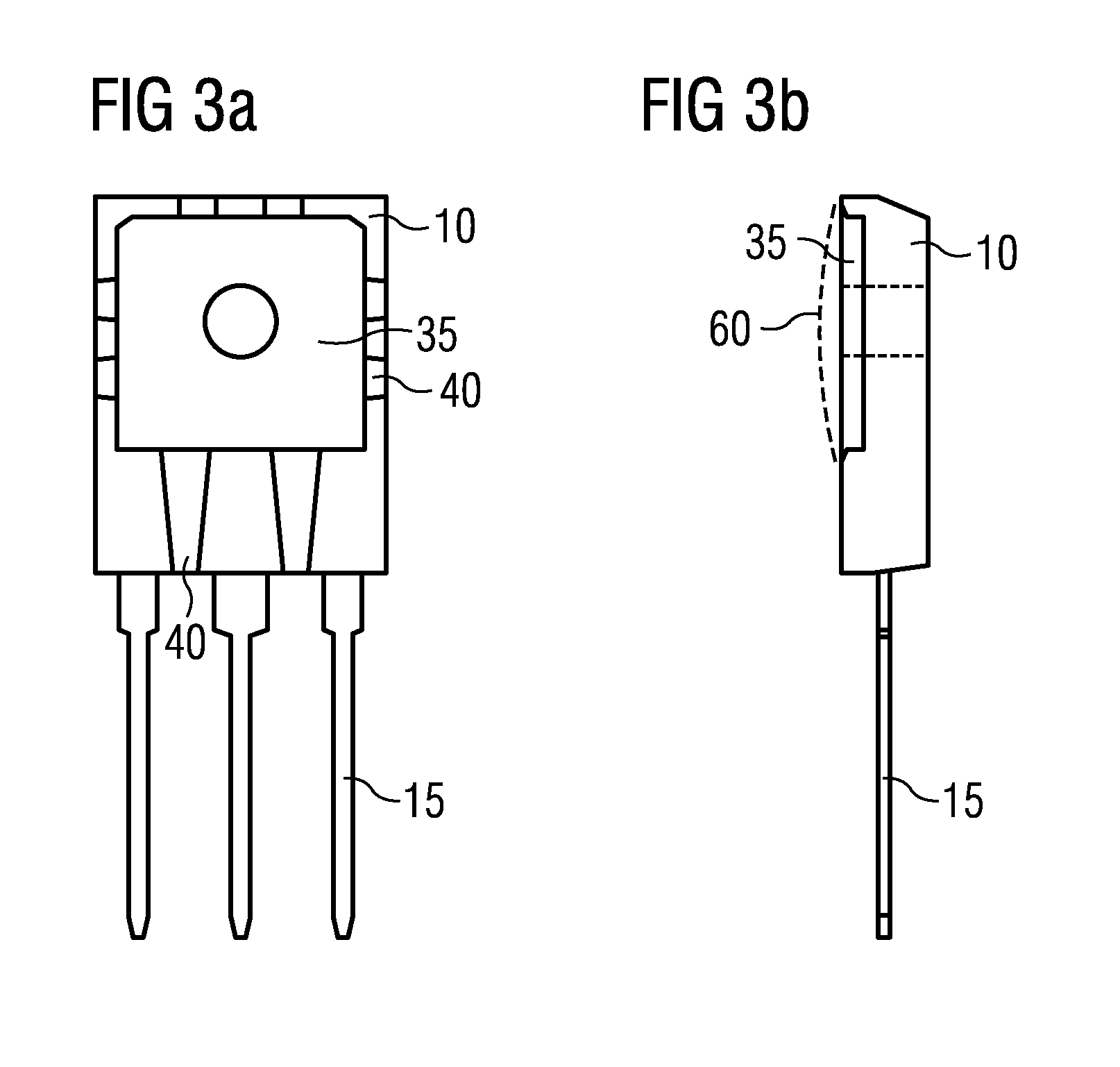 Semiconductor Housing with Rear-Side Structuring