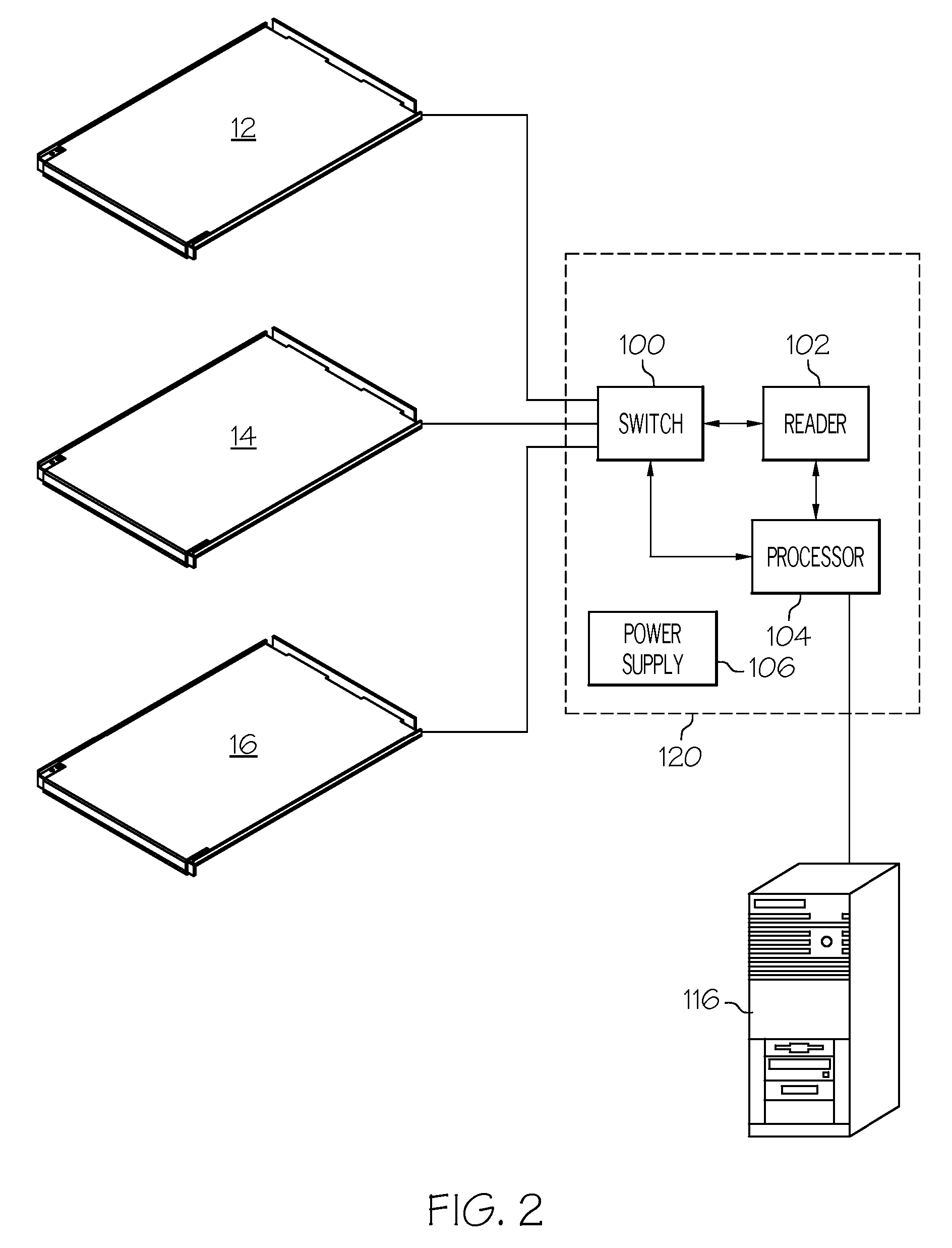 Storage cabinet with improved RFID antenna system