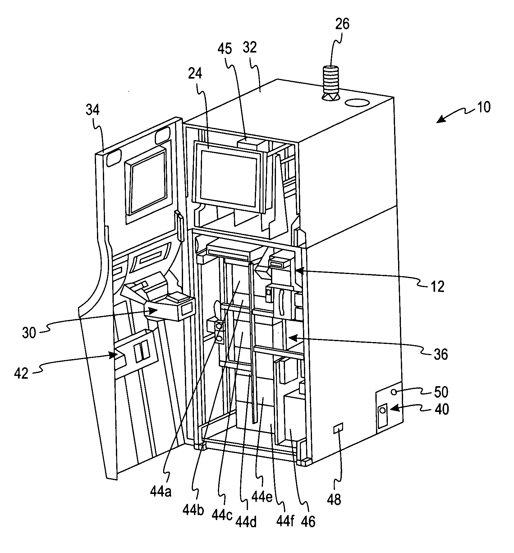 Networked cash dispensing system