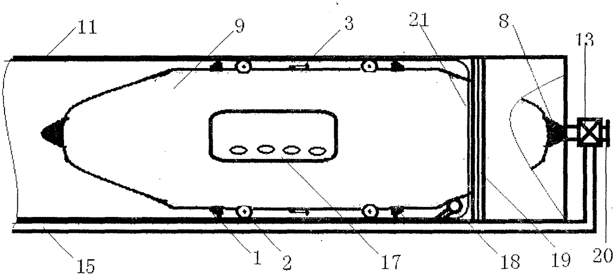 Pipeline transportation method for logistics express delivery