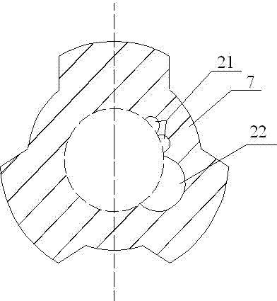 Double-coal-bed layered pressure control device combining coal discharging and coal mining