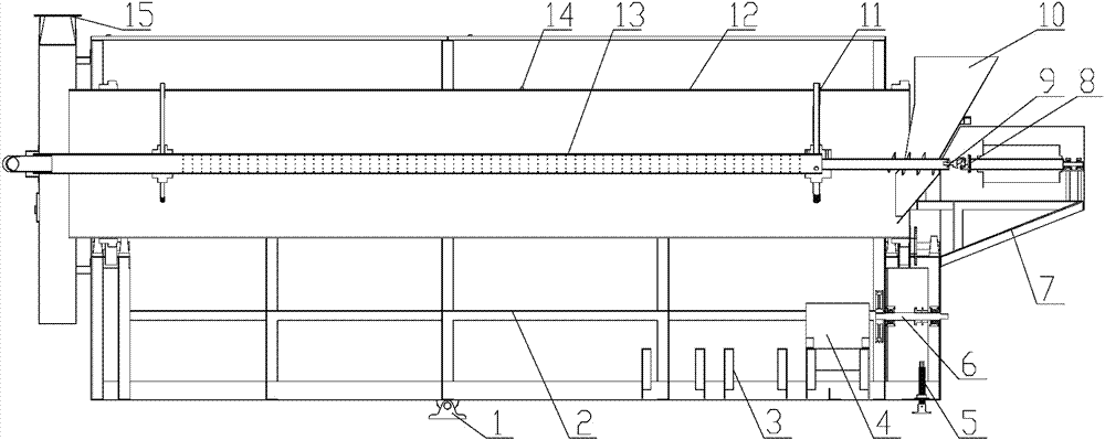 Centering cabling structure for principal shaft of electromagnetic enzyme deactivation machine