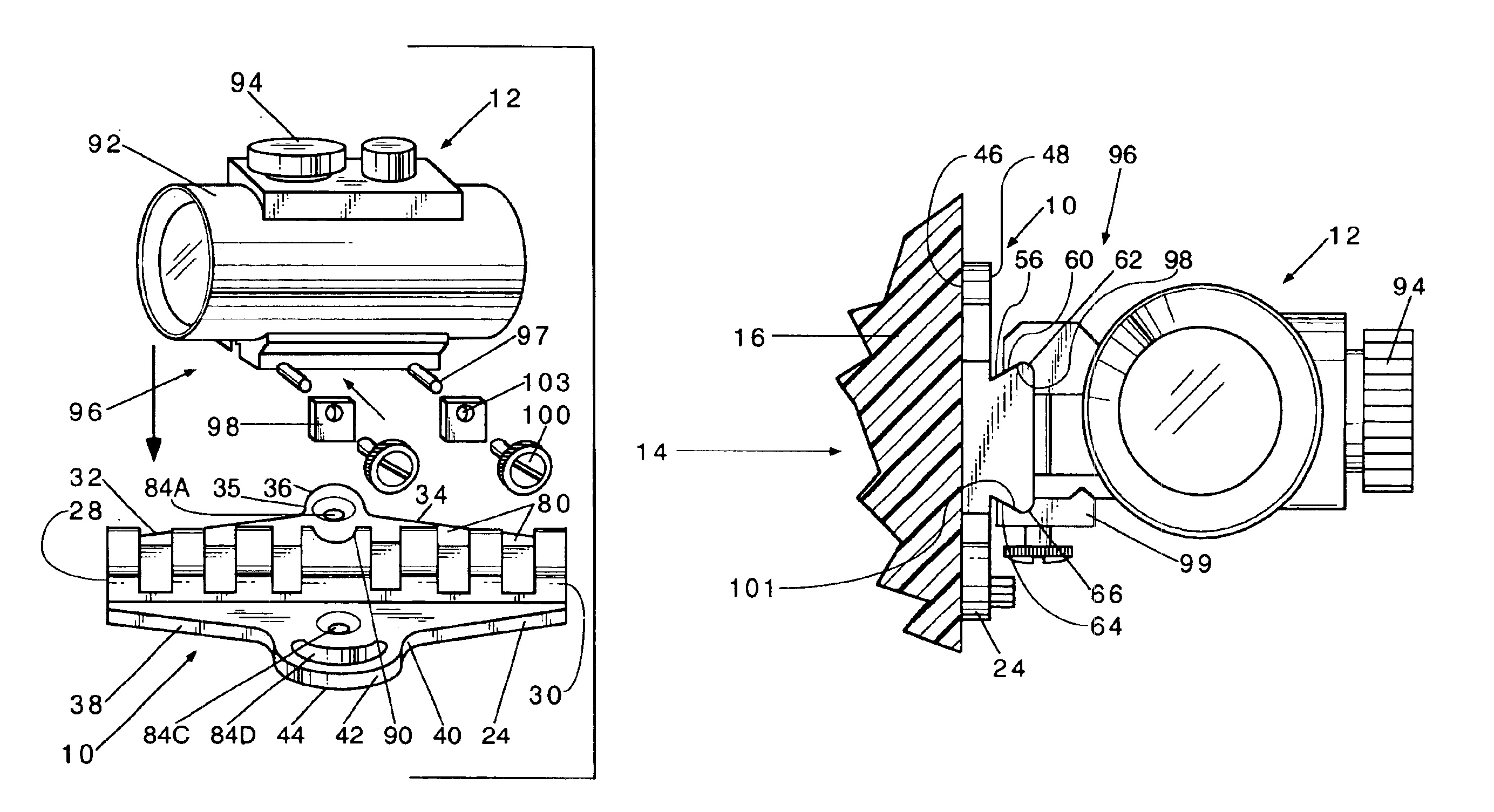 Archery scope mount