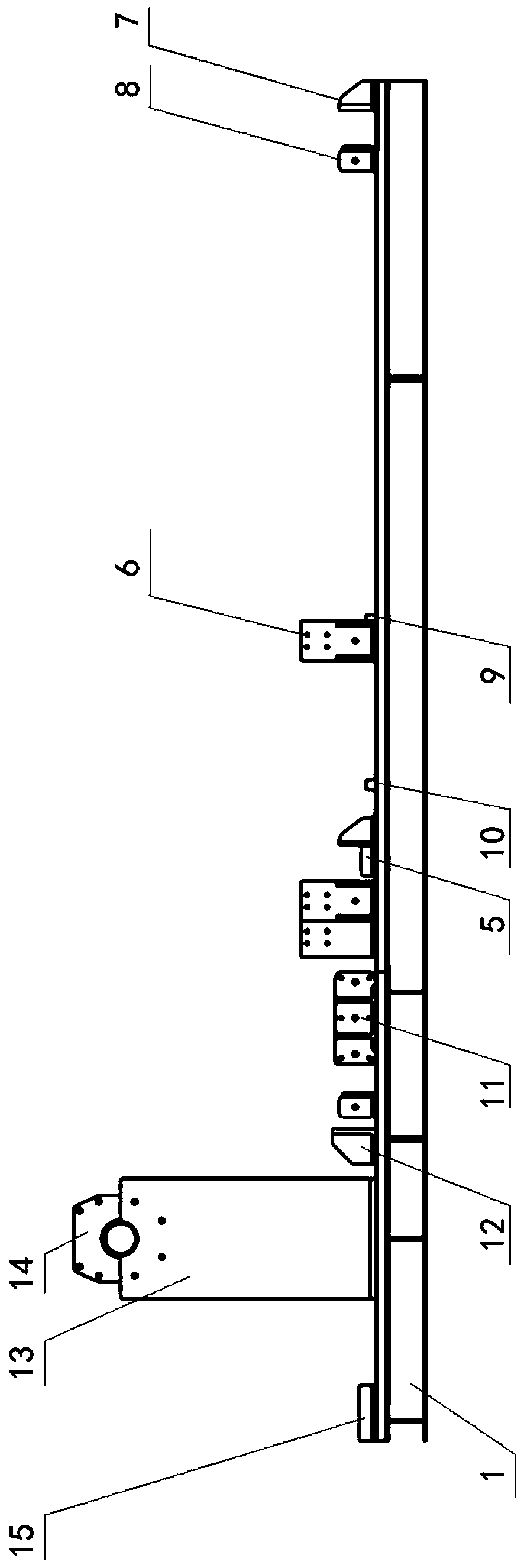 Riveting and positioning tool for chassis of cotton picker