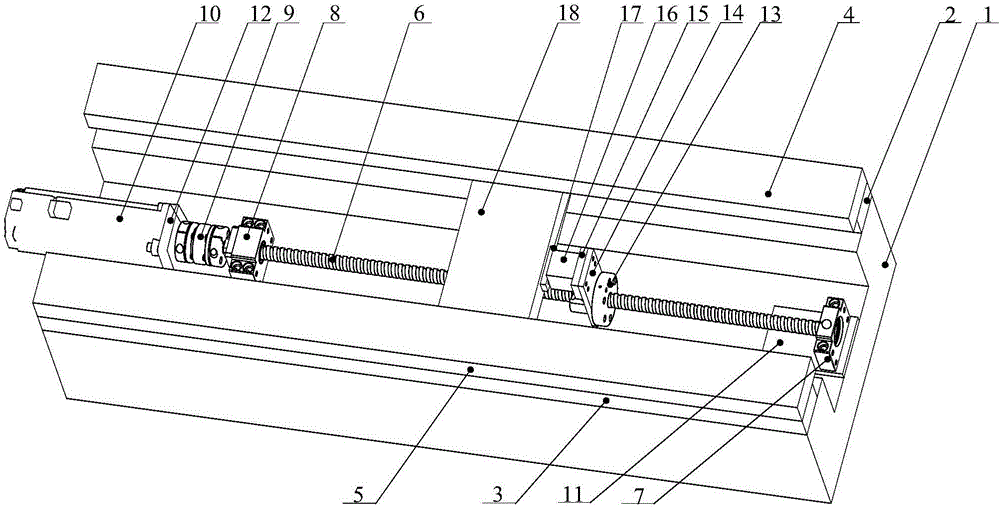 Ultra-precise low-speed ball screw linear feeding device