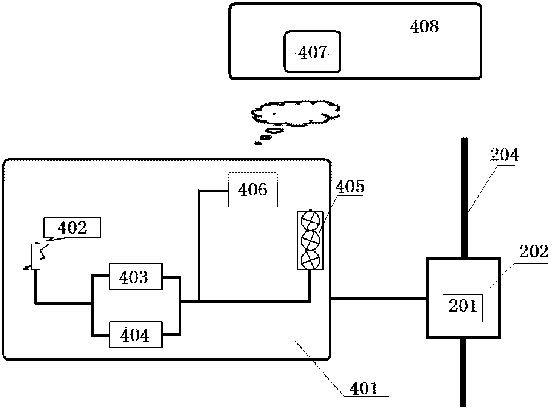 Electric transmission and transformation equipment contact luminous temperature sensing cap system