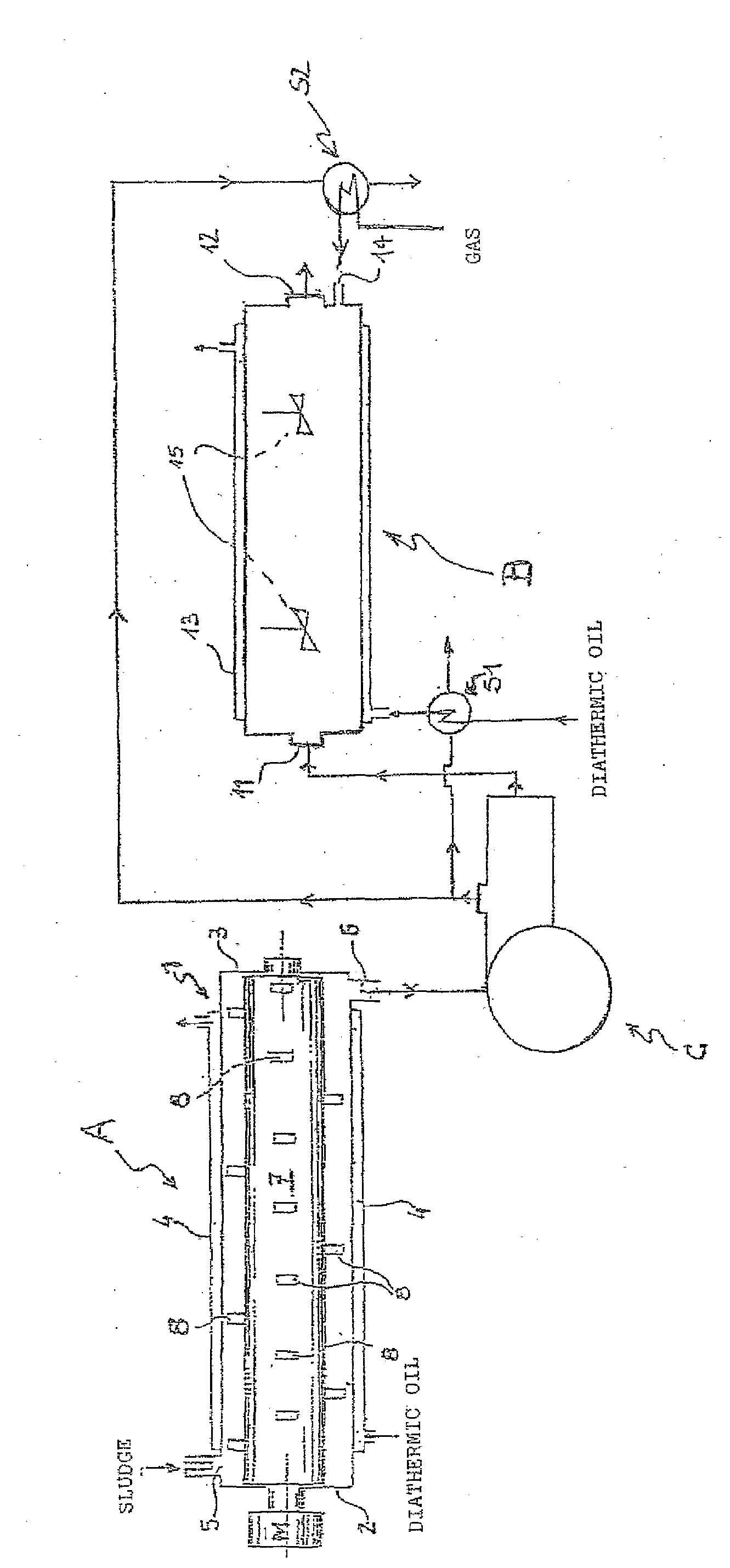 System for making plants for drying solid organic substances in aqueous phase capable of causing explosive reactions safe and process for drying said substances