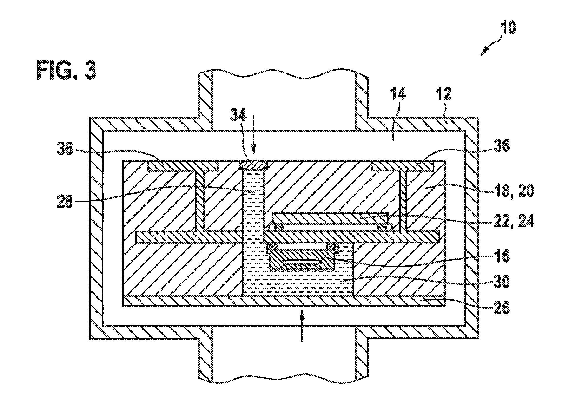 Pressure sensor for recording a pressure of a fluid medium