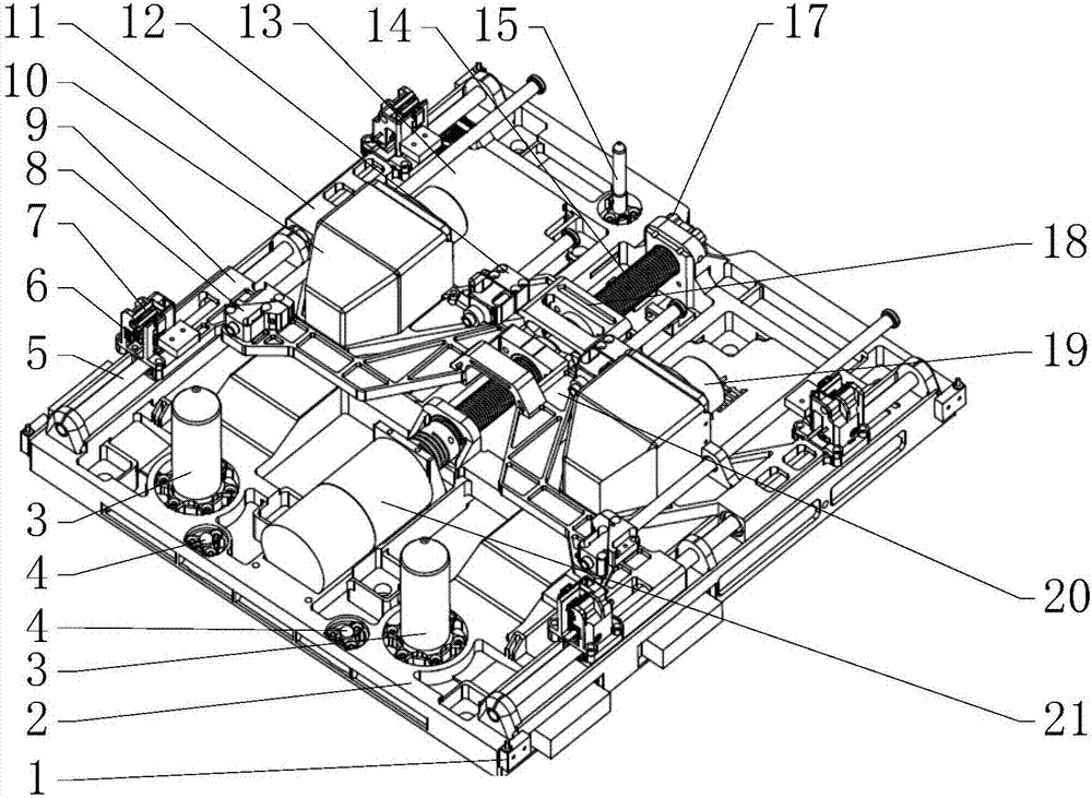 Space load butting locking interface device