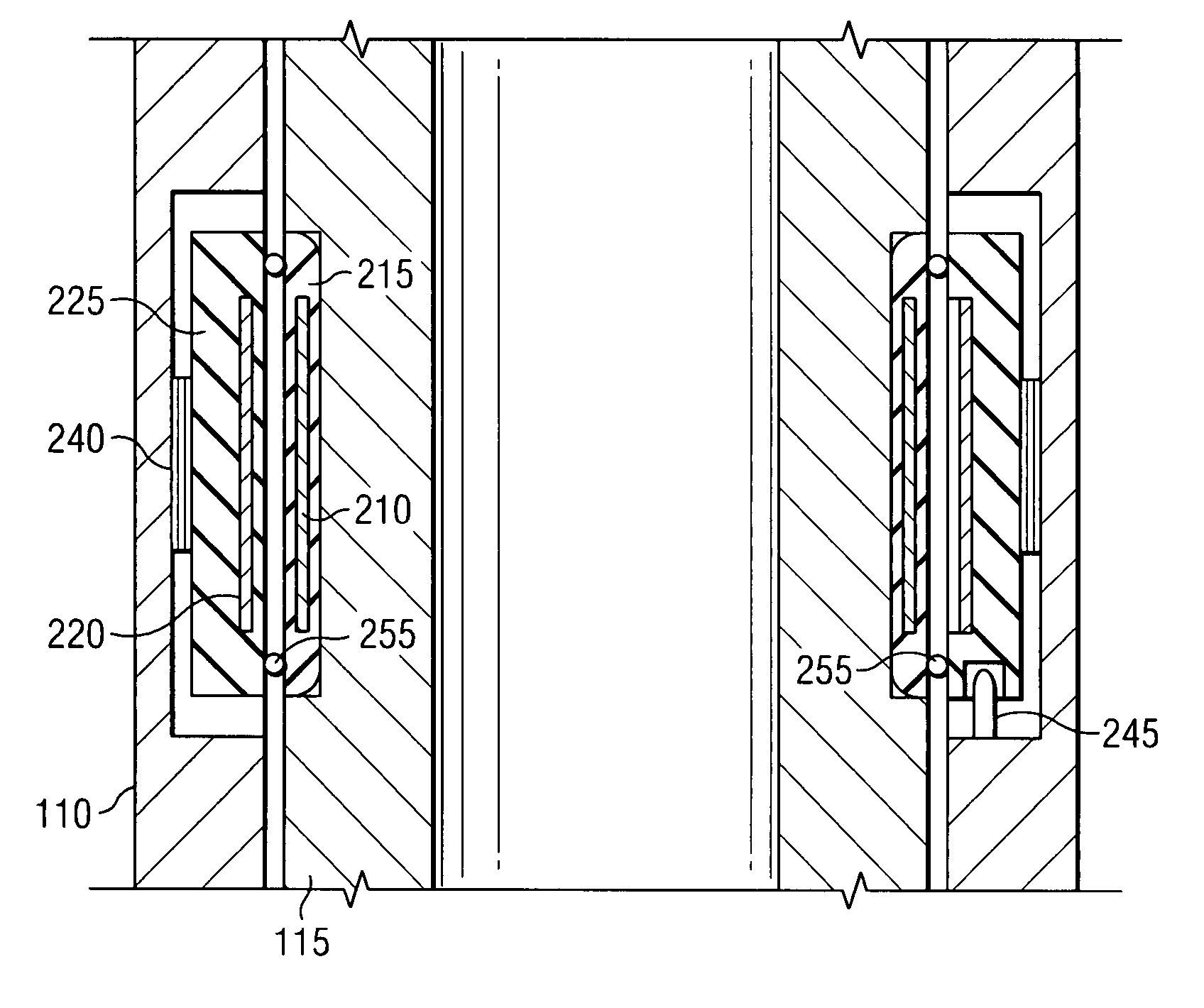 Non-contact capacitive datalink for a downhole assembly