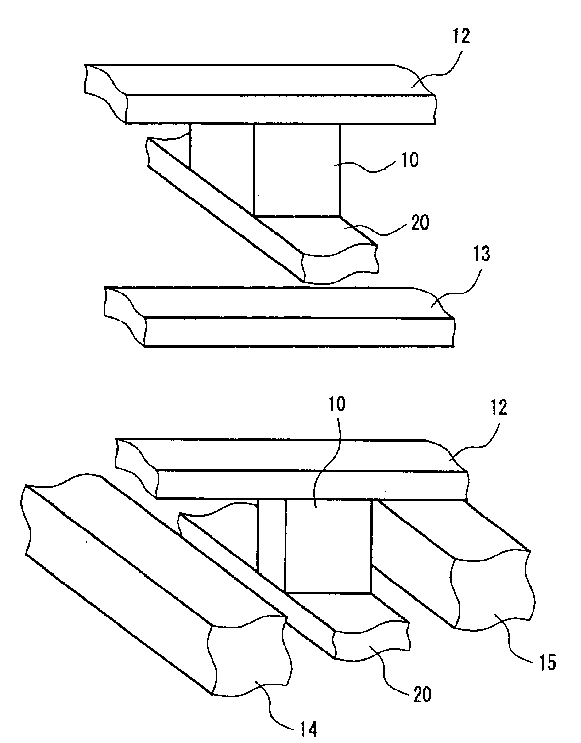 Magnetoresistive memory with a wiring for suppressing crosstalk