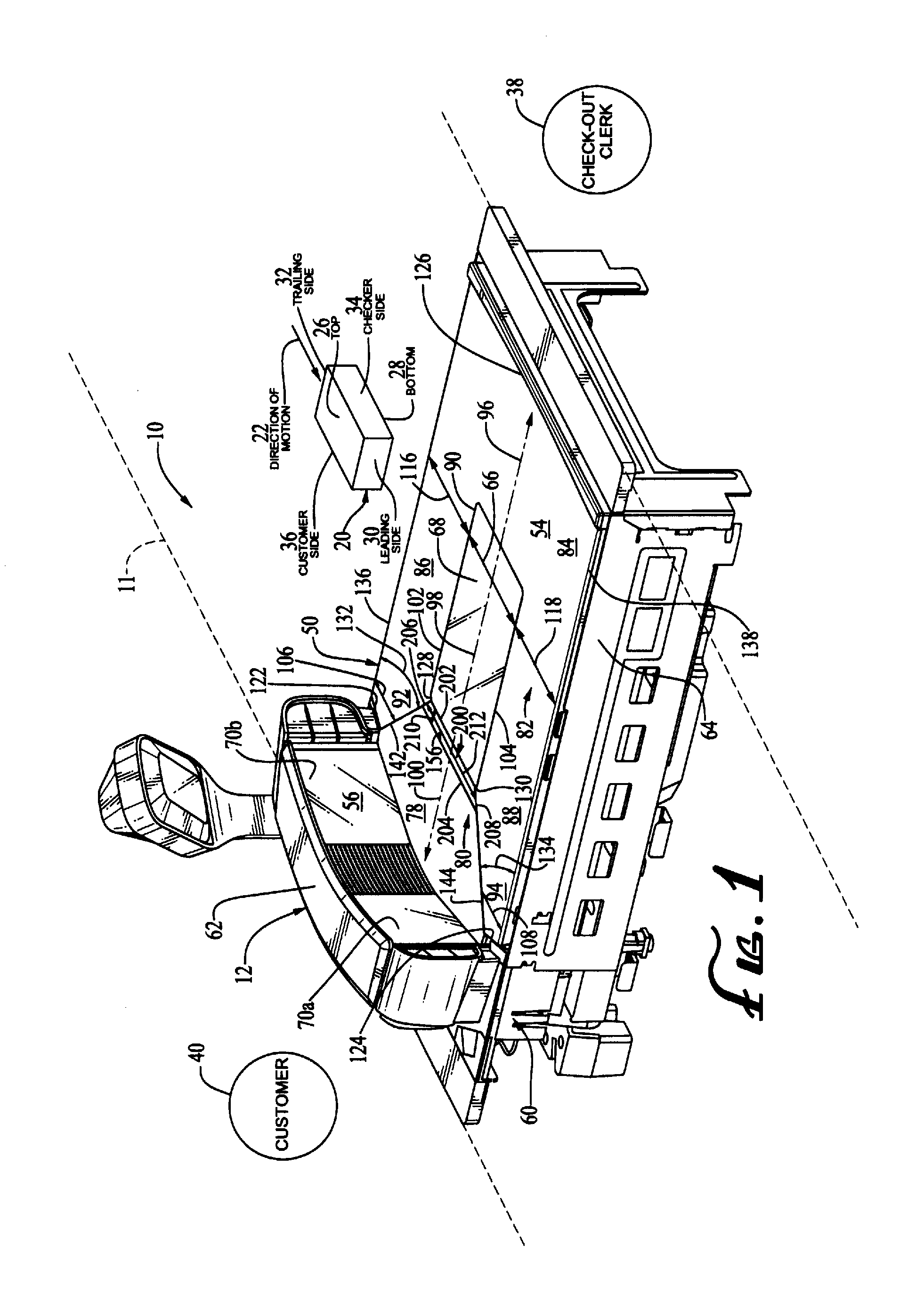 Bezel for a cover or platter for a data reader in a checkout station